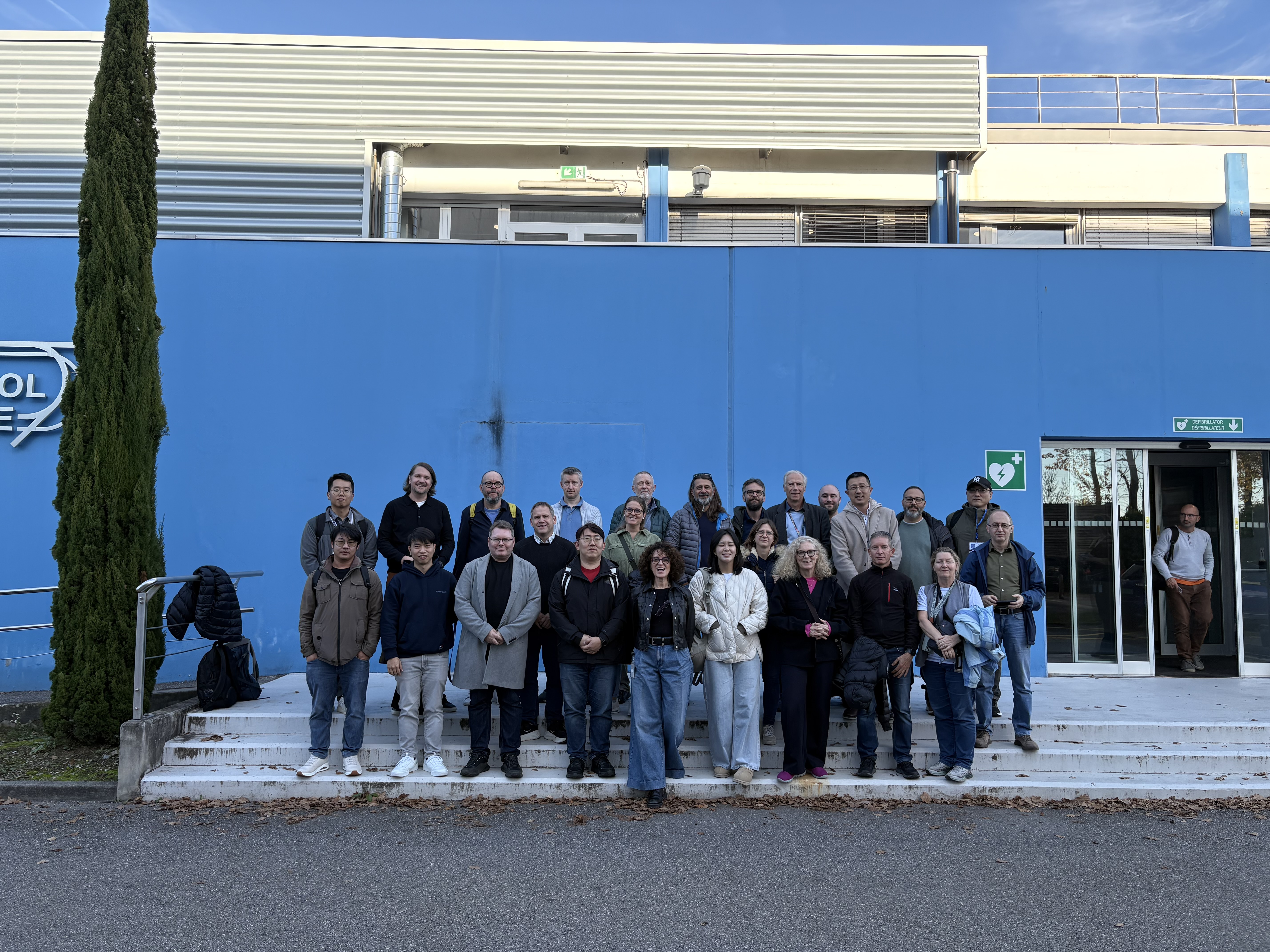 Participants at CERN in Prevessin